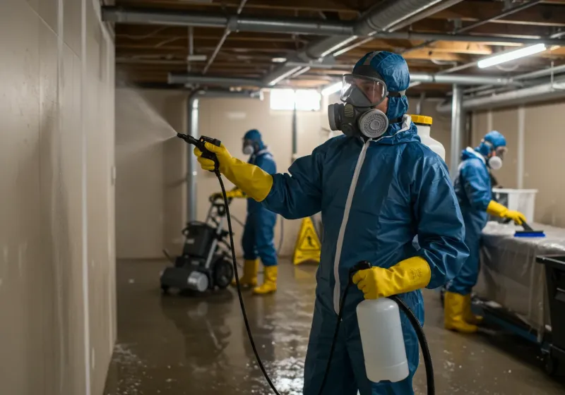 Basement Sanitization and Antimicrobial Treatment process in Oakland Park, FL